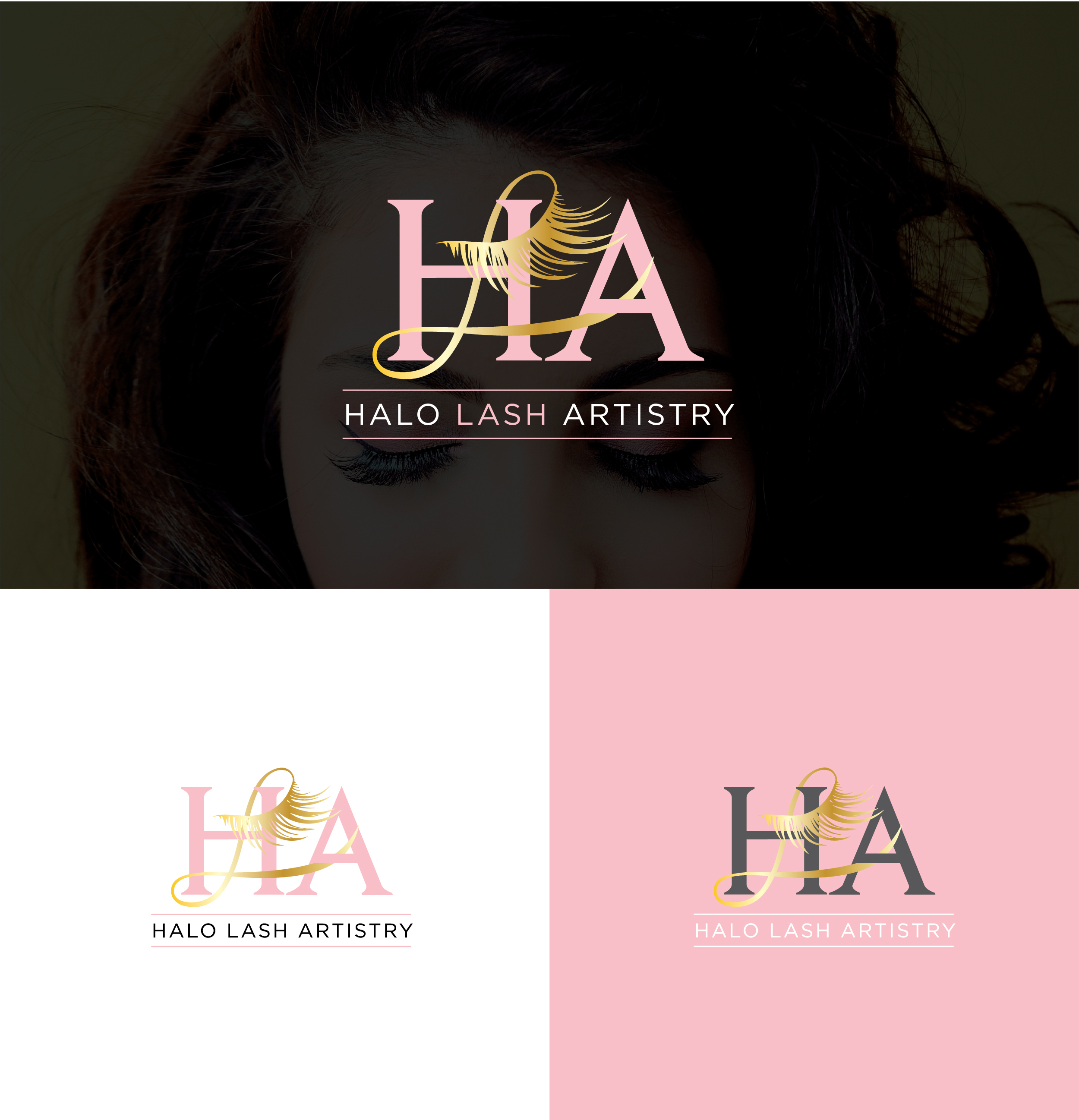 Logo-Design von craftyweb für Halo Lash Artistry | Design #25046557