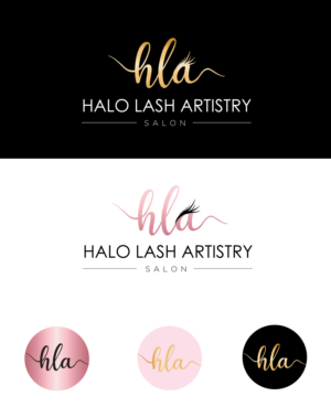 Logo-Design von craftyweb für Halo Lash Artistry | Design: #25049231