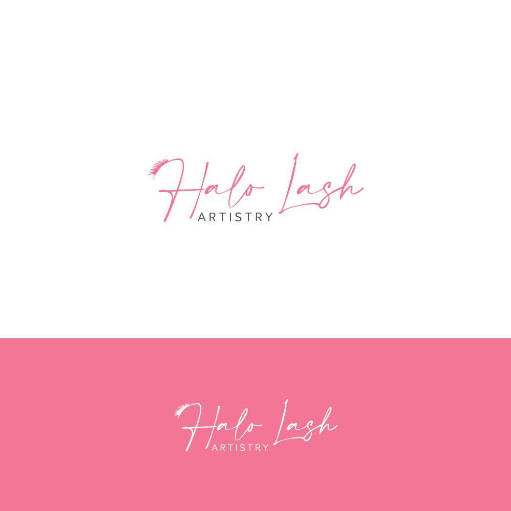 Logo Design by ESolz Technologies for Halo Lash Artistry | Design #25054862