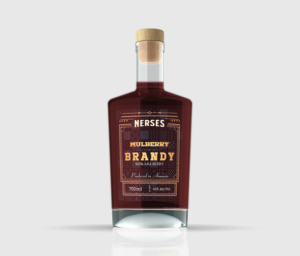 Bottle label design for a mulberry brandy | Label Design by ronin71