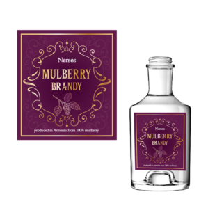 Bottle label design for a mulberry brandy | Label Design by Samantha Ward Design