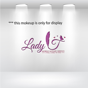 Lady T mobile notary service  i will come to you | Logo Design by Ochieng