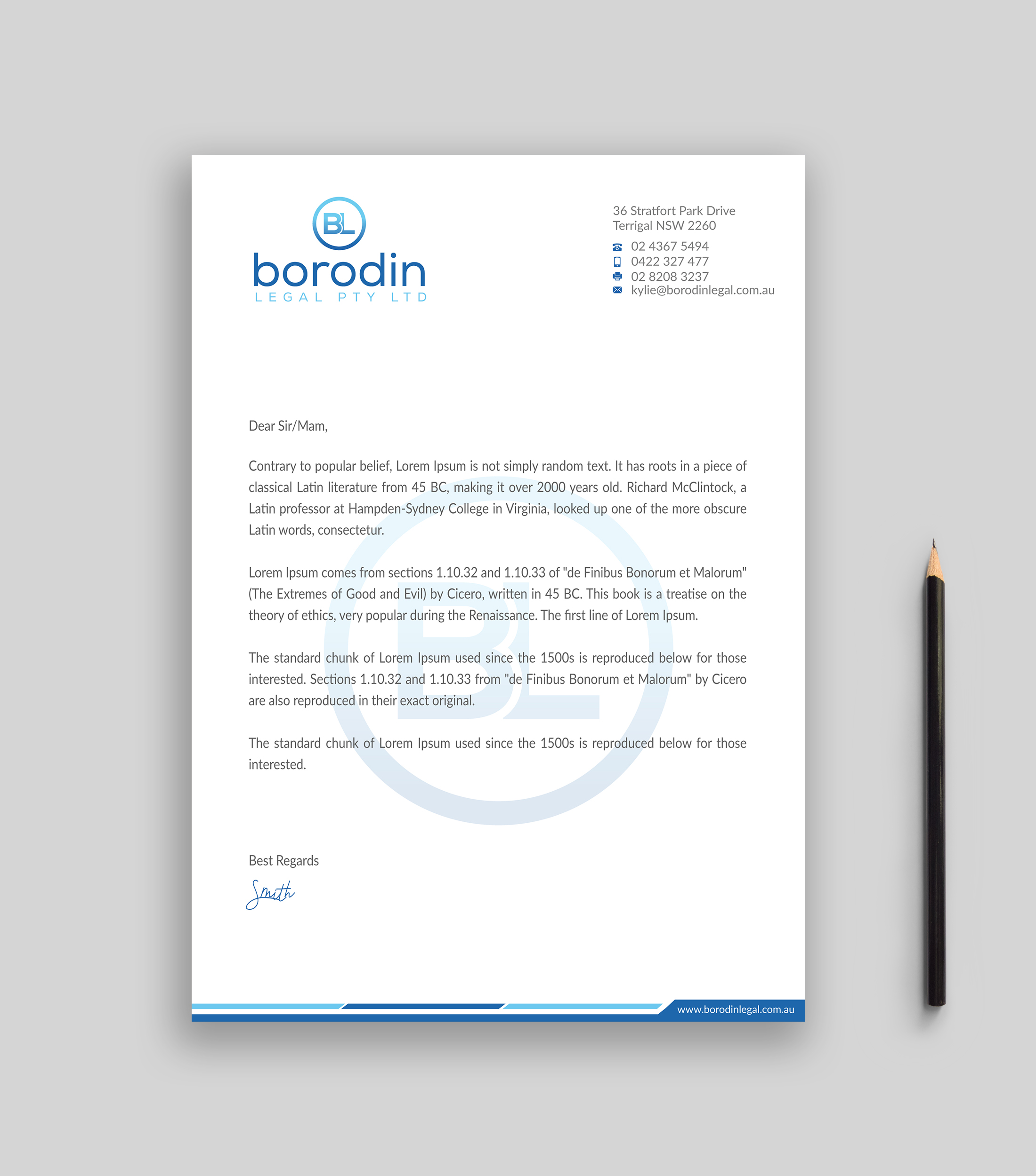 Letterhead Design by Musa. A for this project | Design #25013514