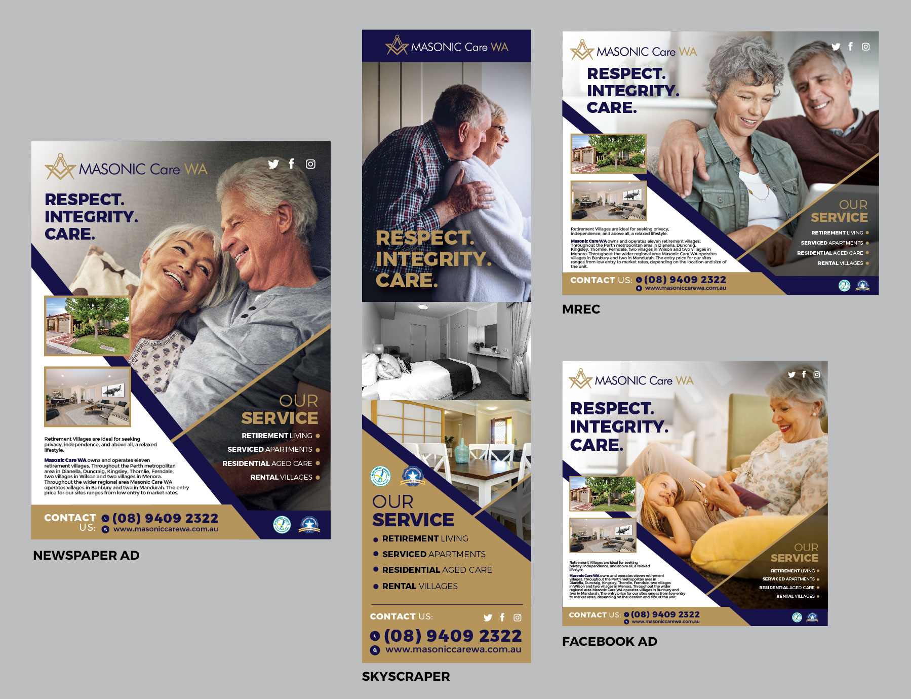 Graphic Design by apolgv for Masonic Care WA | Design #25036859