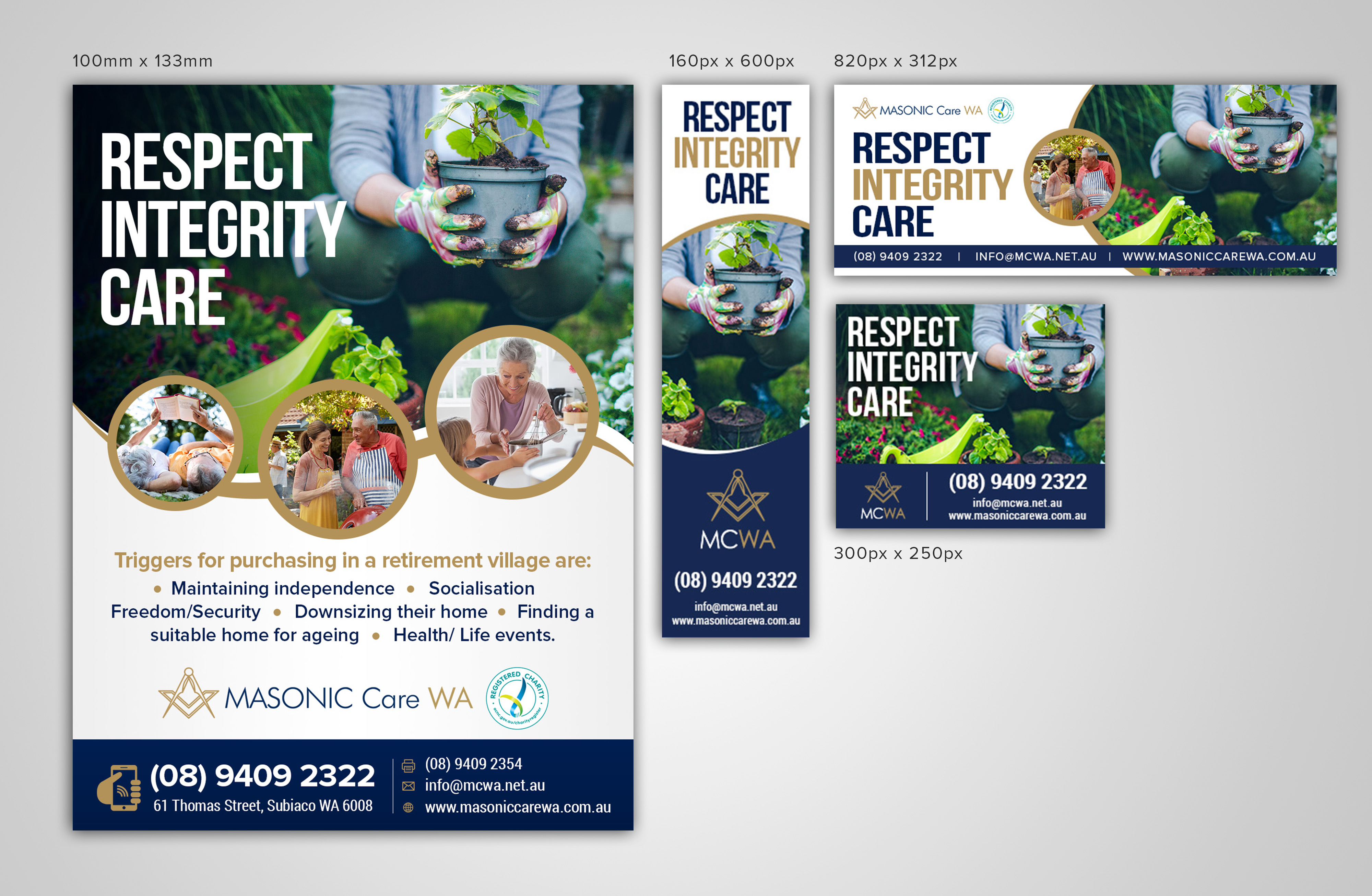 Grafik-Design von SAI DESIGNS für Masonic Care WA | Design #25039964