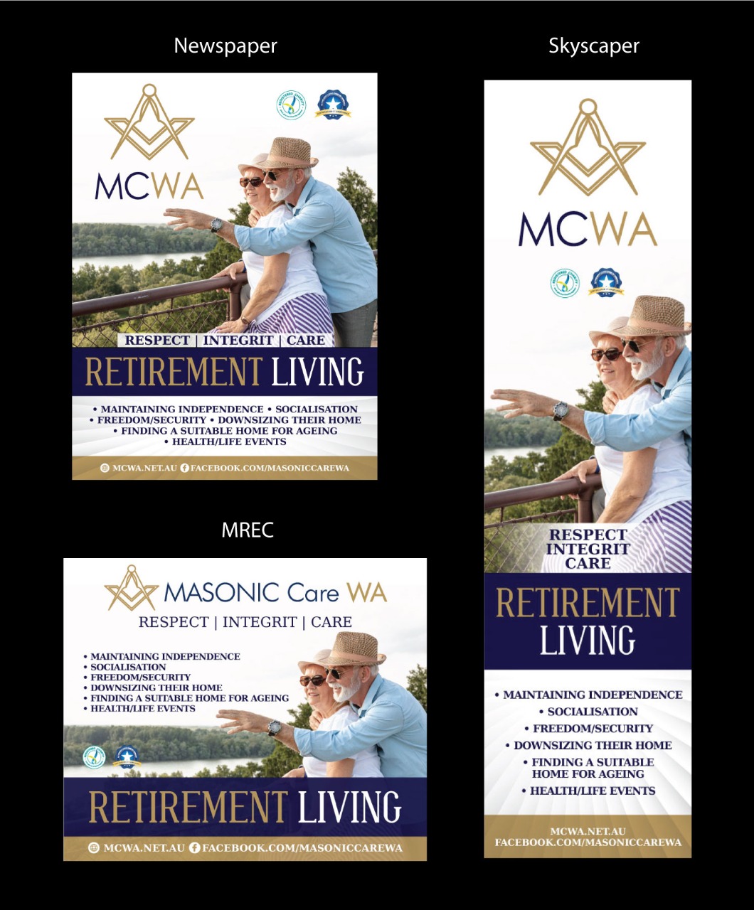 Graphic Design by Fusionex Studio for Masonic Care WA | Design #25050266