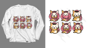 Cats t-shirt | Design de T-shirt par SAI DESIGNS