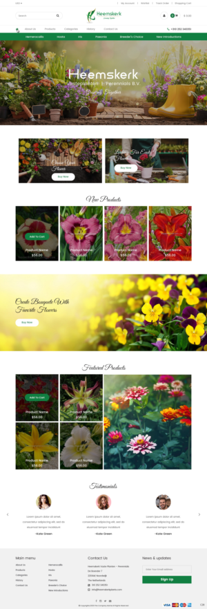 Web Design par pb pour Heemskerk Vasteplanten BV | Design : #25023269