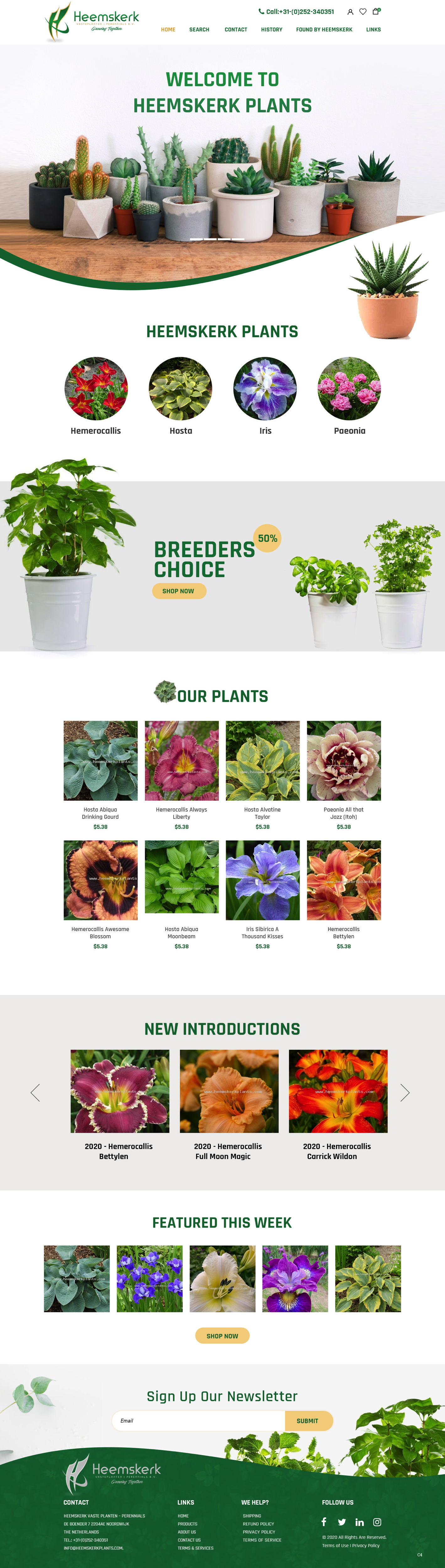 Web Design by pb for Heemskerk Vasteplanten BV | Design #25023273