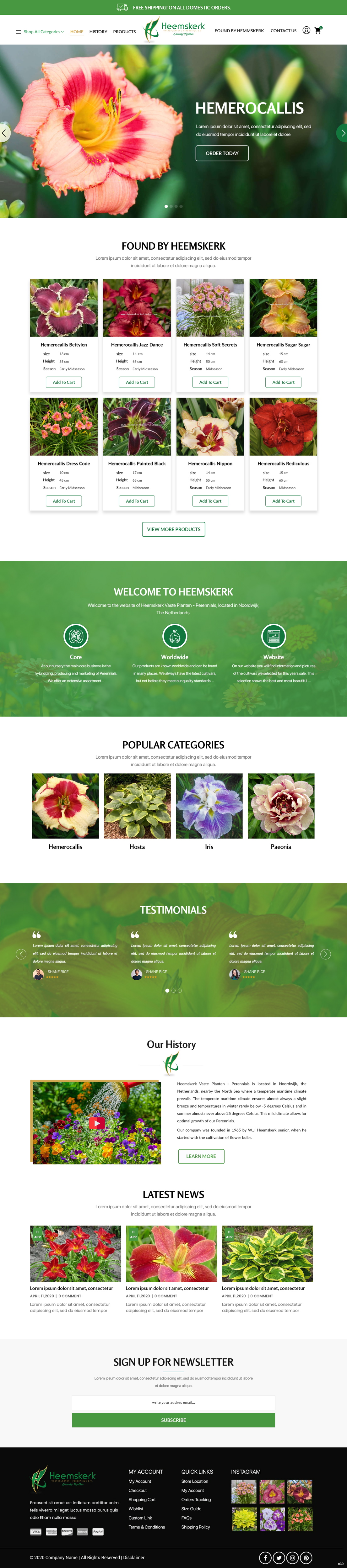 Web Design by pb for Heemskerk Vasteplanten BV | Design #25023278