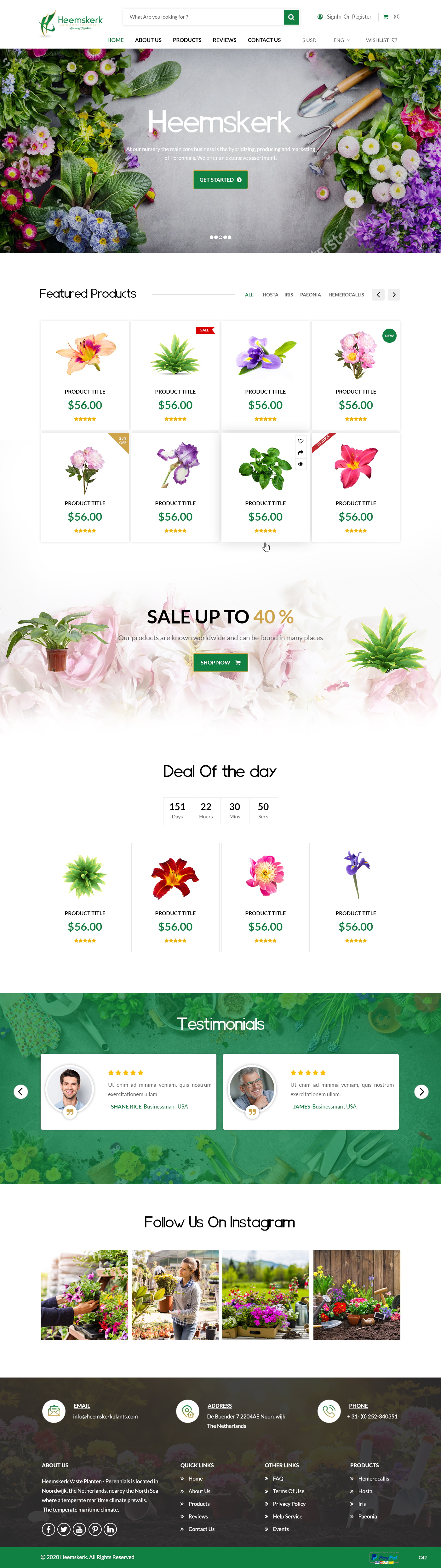 Web Design by pb for Heemskerk Vasteplanten BV | Design #25023280