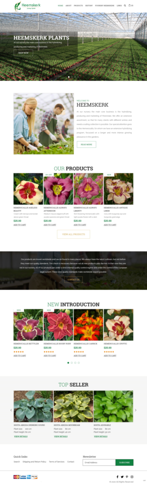 Web Design par pb pour Heemskerk Vasteplanten BV | Design : #25023281