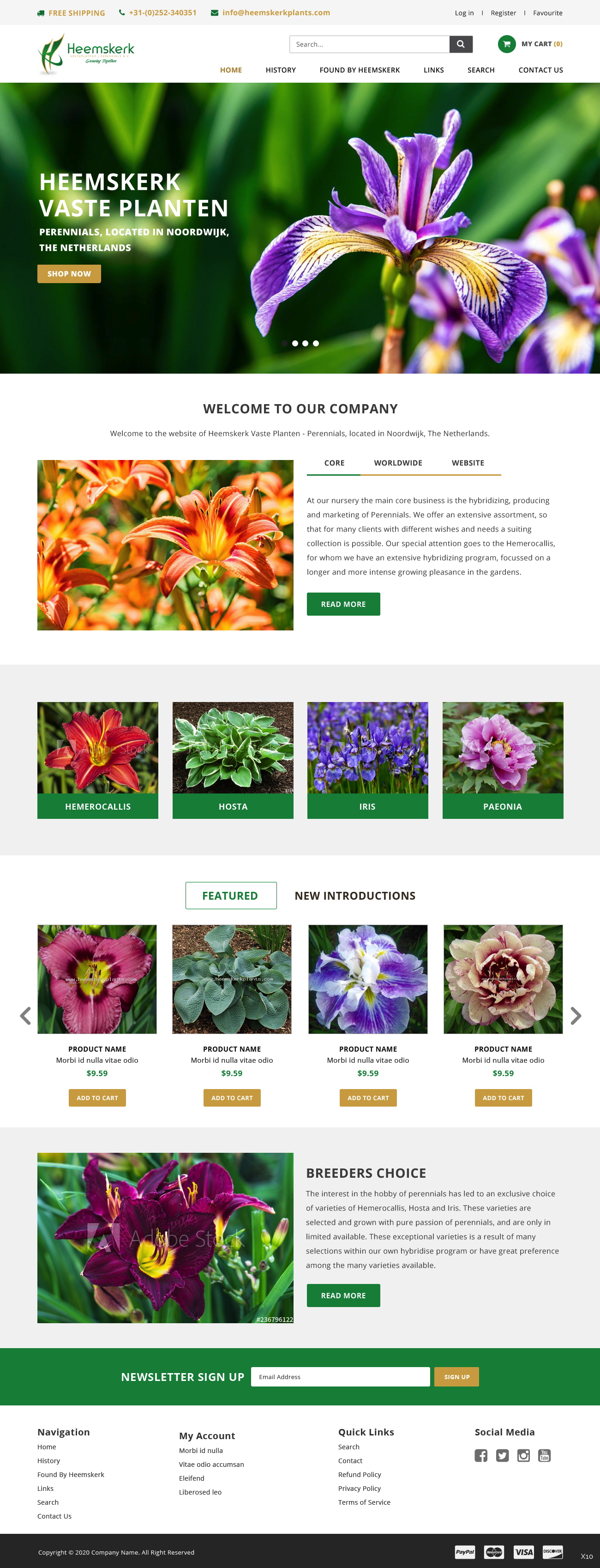 Web Design par pb pour Heemskerk Vasteplanten BV | Design #25023289