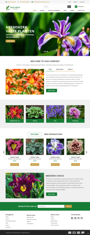 Web Design par pb pour Heemskerk Vasteplanten BV | Design : #25023289