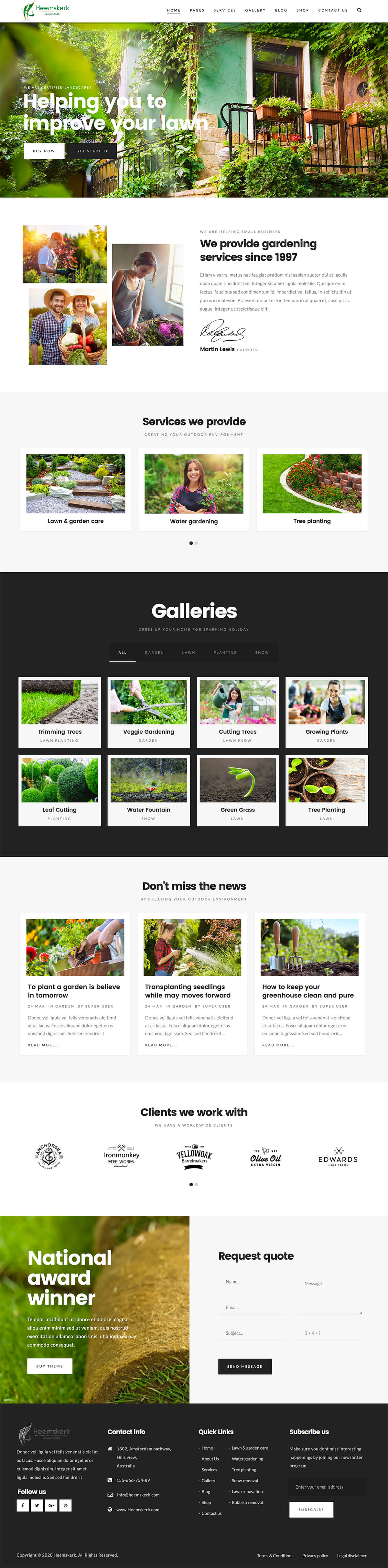 Web-Design von Yasir355 für Heemskerk Vasteplanten BV | Design #25036495