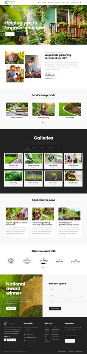 Web Design by Yasir355 for Heemskerk Vasteplanten BV | Design #25036495