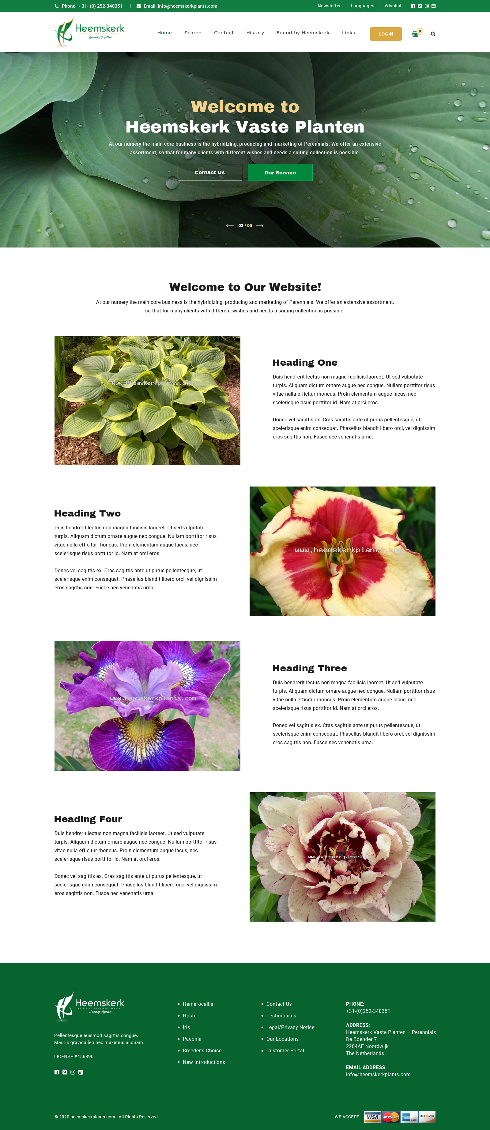 Web-Design von 123graphics für Heemskerk Vasteplanten BV | Design #25055366