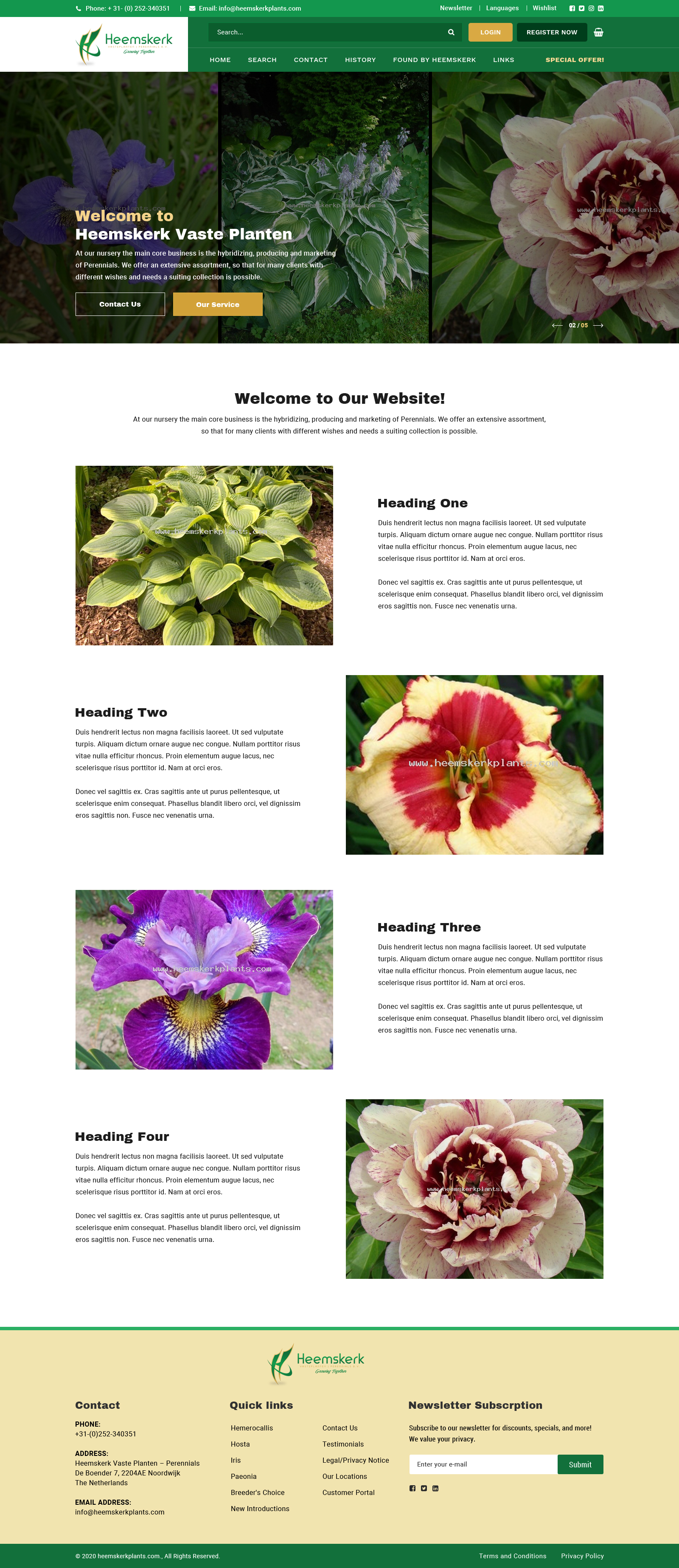 Web-Design von 123graphics für Heemskerk Vasteplanten BV | Design #25055404