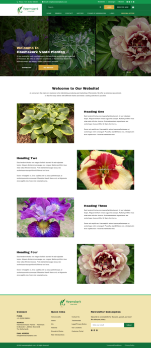 Web Design by 123graphics for Heemskerk Vasteplanten BV | Design: #25055404