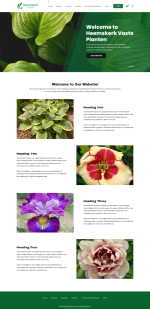 Web Design par 123graphics pour Heemskerk Vasteplanten BV | Design : #25077175