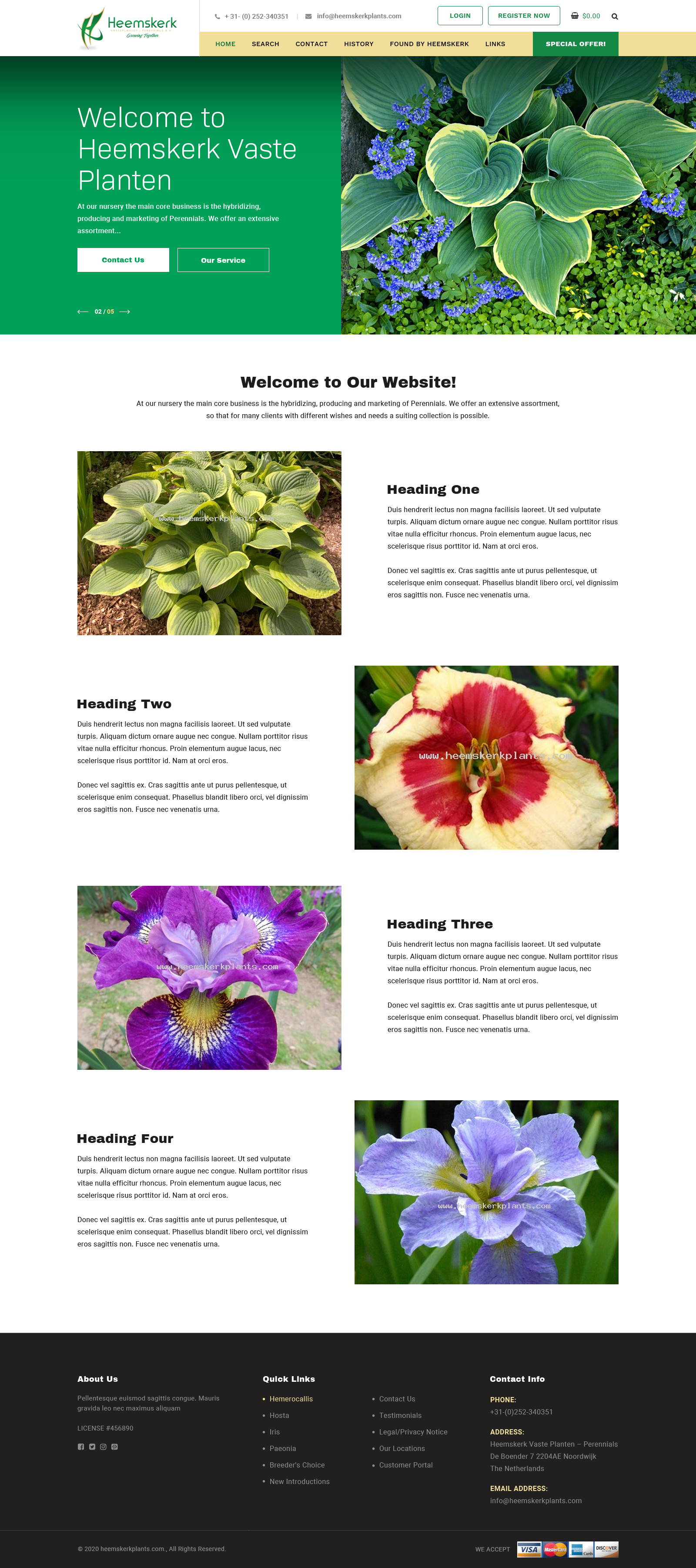 Web Design by 123graphics for Heemskerk Vasteplanten BV | Design #25105261