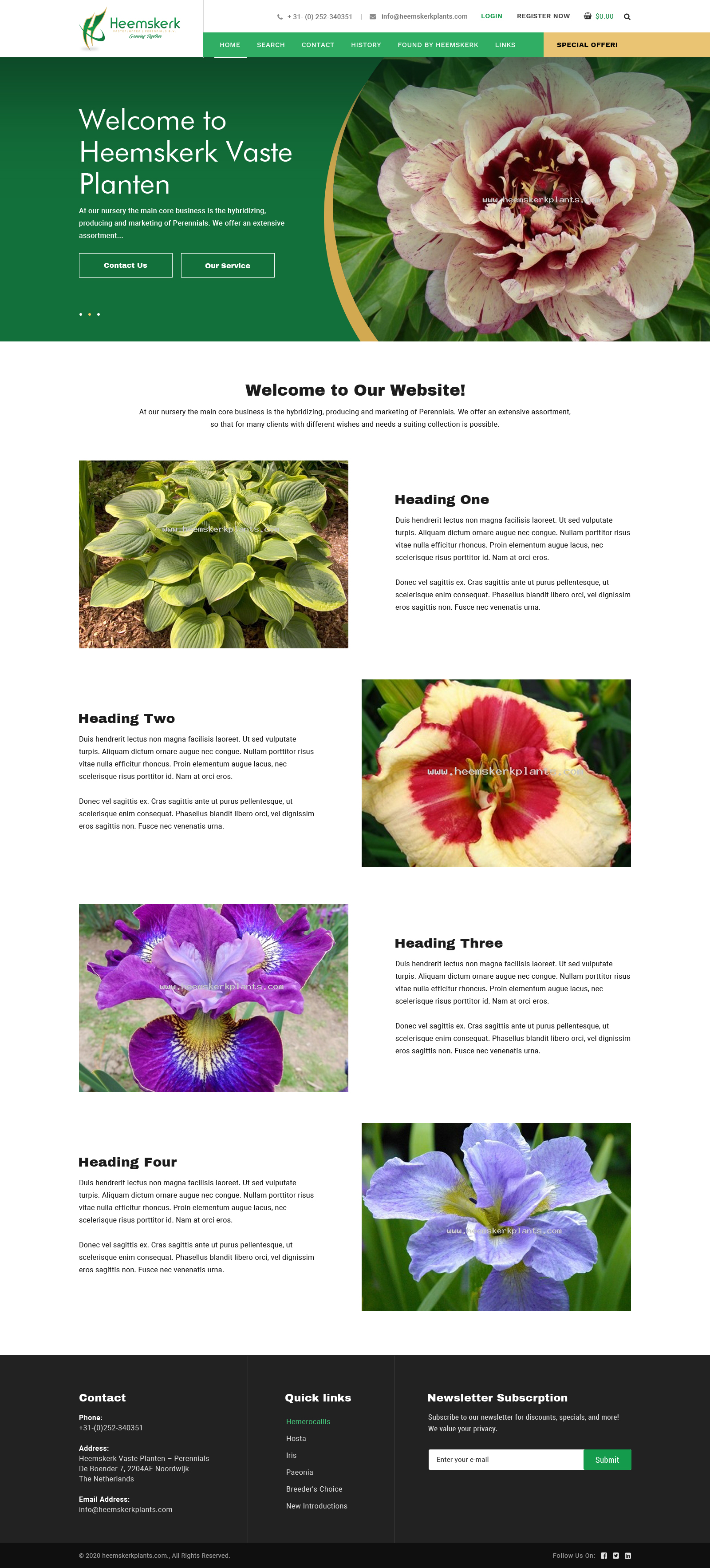 Web Design by 123graphics for Heemskerk Vasteplanten BV | Design #25105267