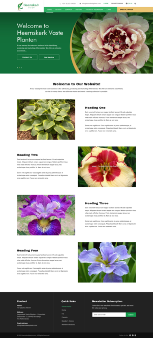 Web Design par 123graphics pour Heemskerk Vasteplanten BV | Design : #25105267