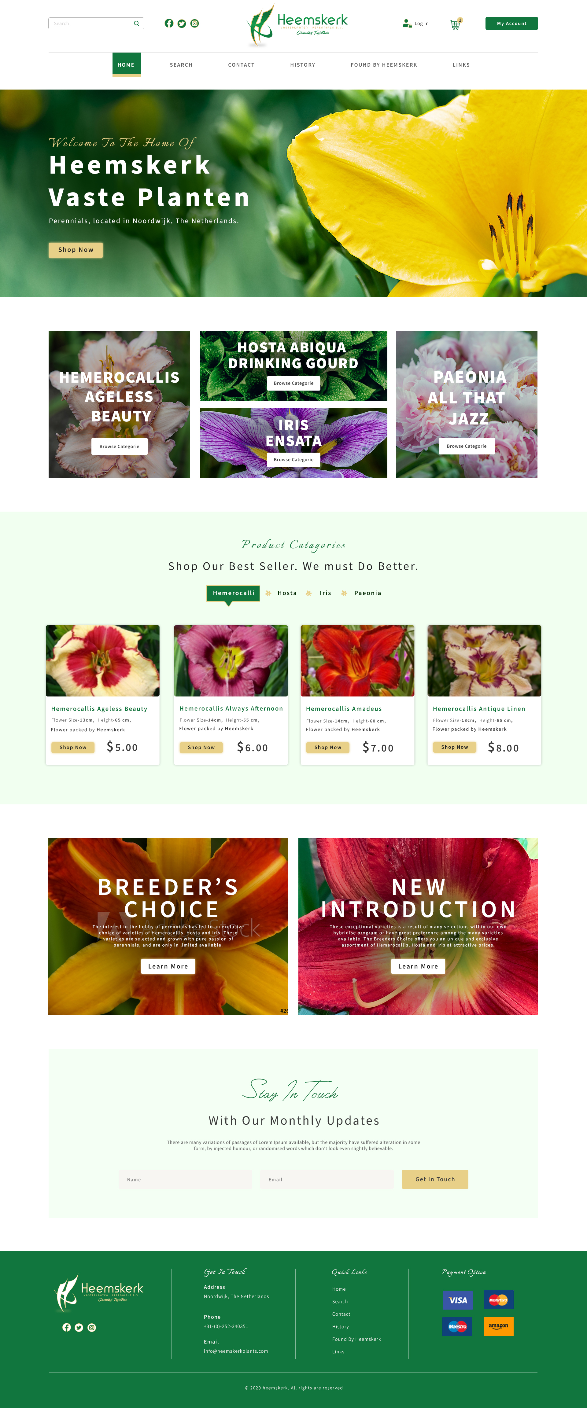 Web Design by inventionCreate for Heemskerk Vasteplanten BV | Design #25060668