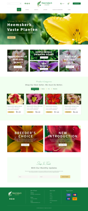 Web Design by inventionCreate for Heemskerk Vasteplanten BV | Design #25060668