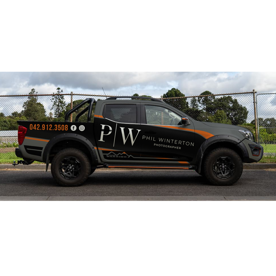 Car Wrap Design by Yoga Tri for Phil Winterton Photography | Design #25018174