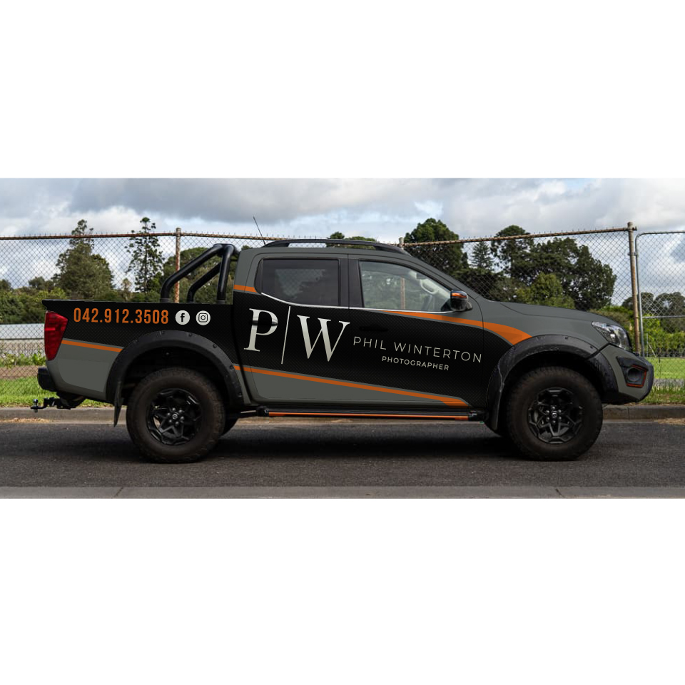 Car Wrap Design by Yoga Tri for Phil Winterton Photography | Design #25018175