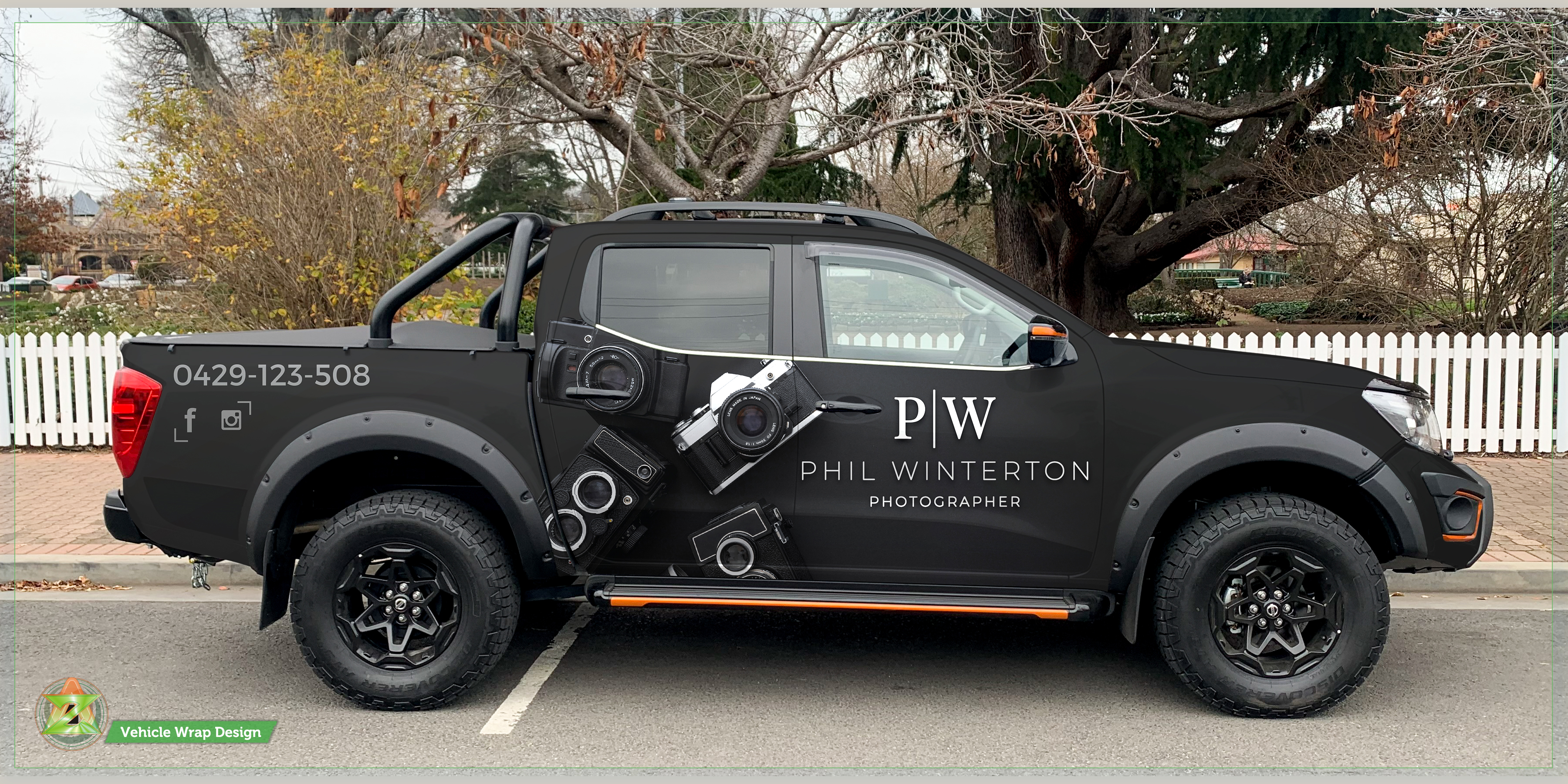 Car Wrap Design by Azhoeck for Phil Winterton Photography | Design #25032331
