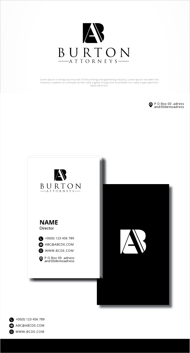 Logo-Design von graphicevolution für Burton Attorneys | Design #25012728
