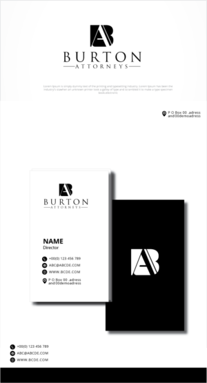 Diseño de Logo por graphicevolution para Burton Attorneys | Diseño: #25012728