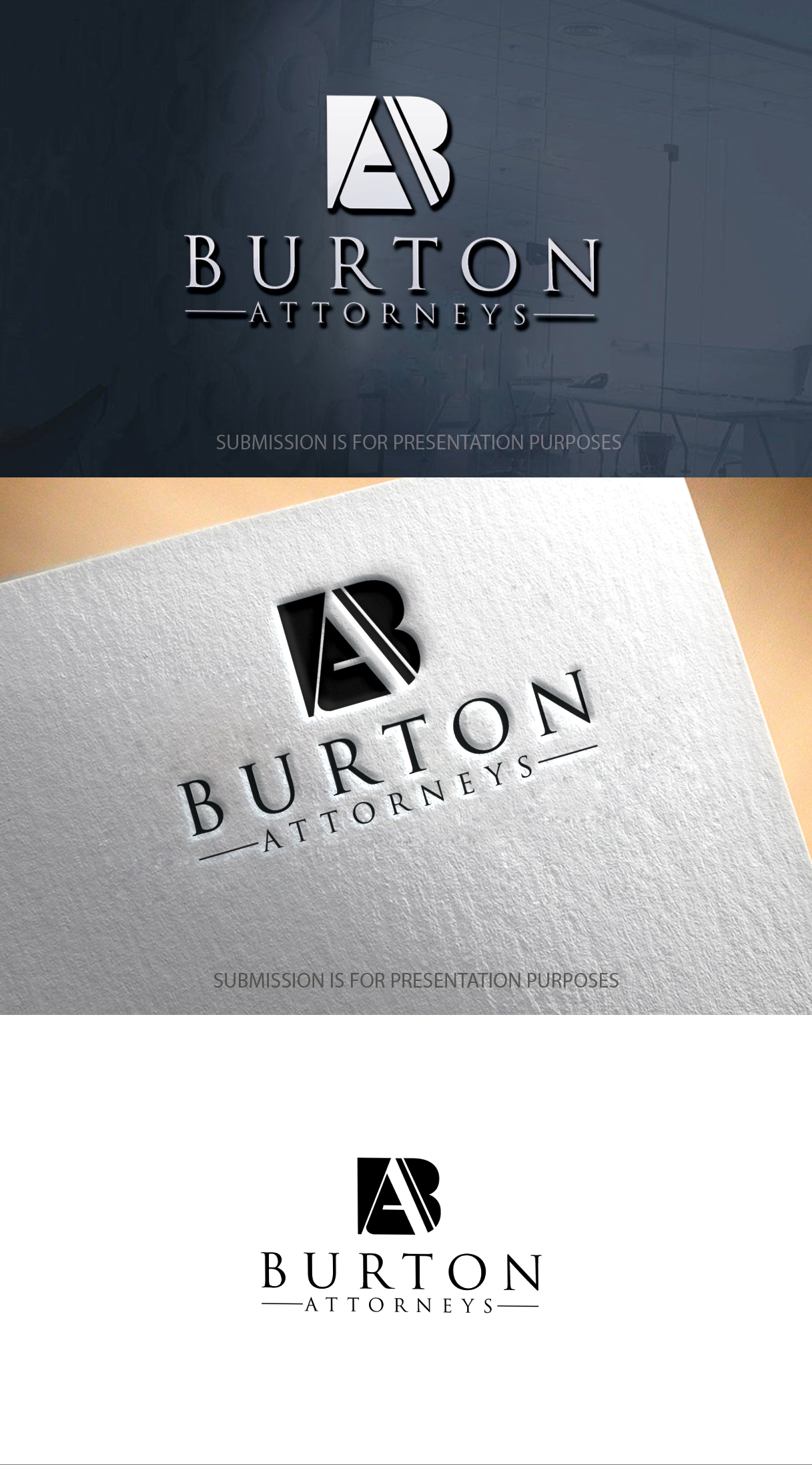 Diseño de Logo por graphicevolution para Burton Attorneys | Diseño #25012729