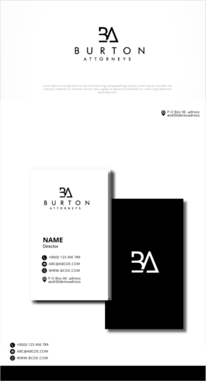 Diseño de Logo por graphicevolution para Burton Attorneys | Diseño: #25012792
