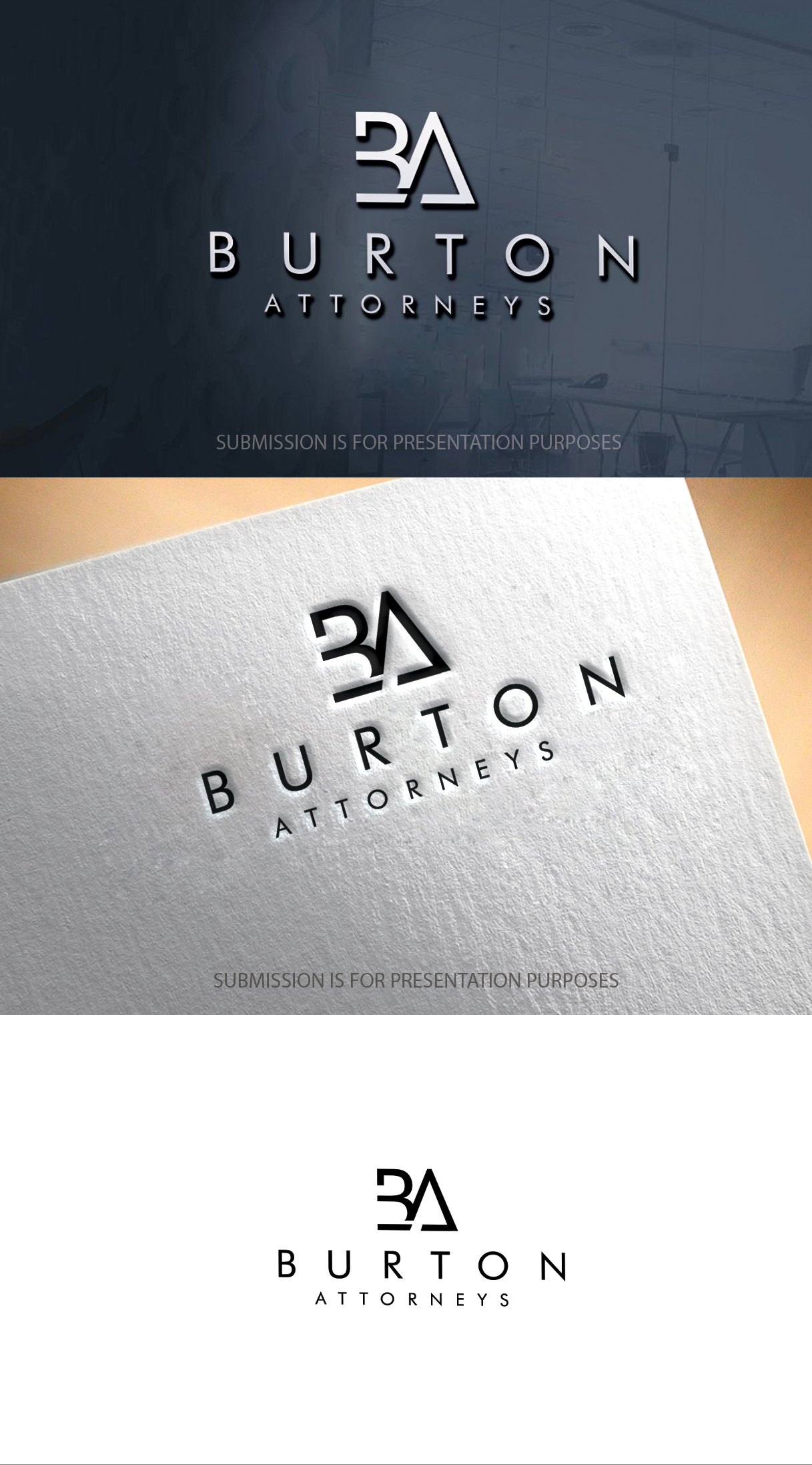 Diseño de Logo por graphicevolution para Burton Attorneys | Diseño #25012795