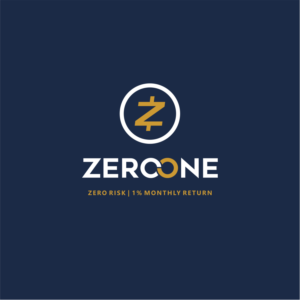 as you can see in the attached: zeroloss1%monthlyreturn.  with no space between words | Logo Design by ThiagoB