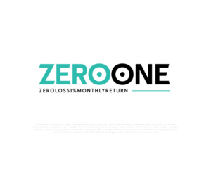 as you can see in the attached: zeroloss1%monthlyreturn.  with no space between words | Logo Design by Ng V Duc