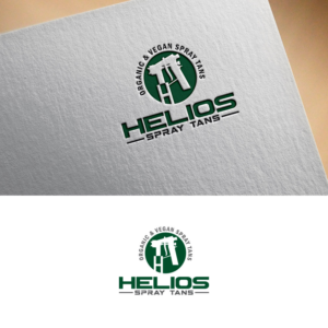 Helios Spray Tans -- Organic and Vegan Spray Tans | Logo Design by Trident