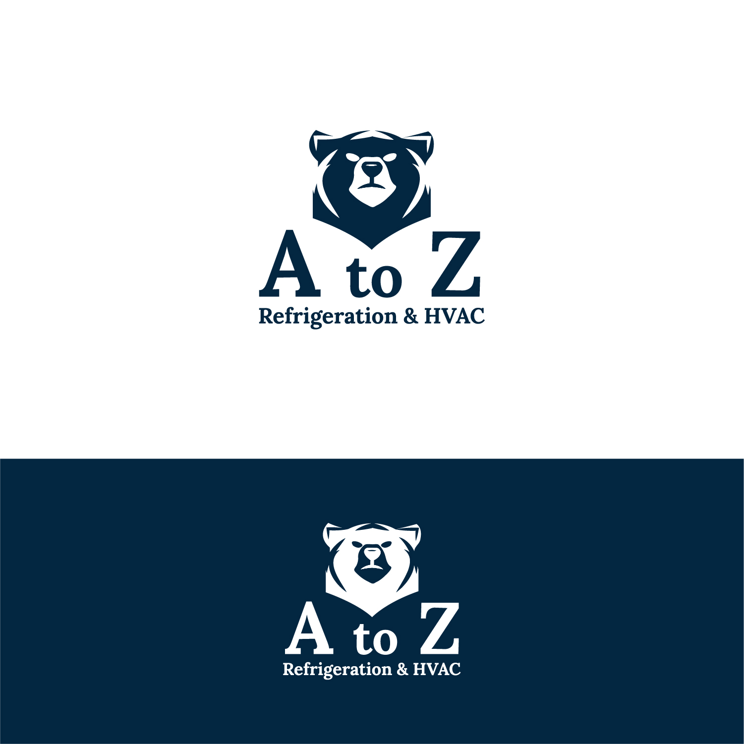 Logo Design by Maxo-Biz for A to Z Refrigeration & HVAC, Inc. | Design #25040676