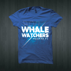 Mosman FC "Whale Watchers" supporter t-shirt | T-Shirt-Design von Taho Design
