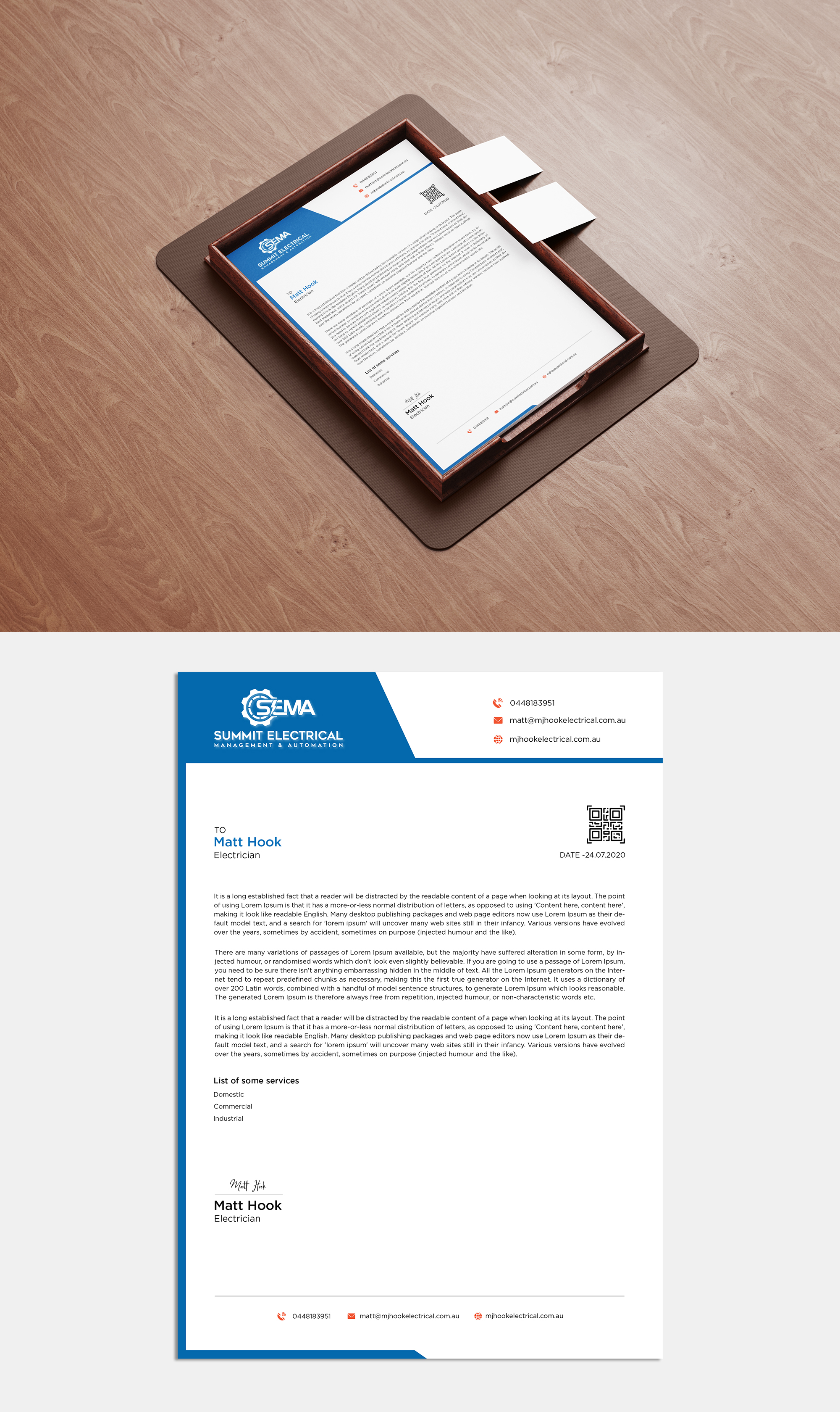Letterhead Design by debdesign for this project | Design #25050226