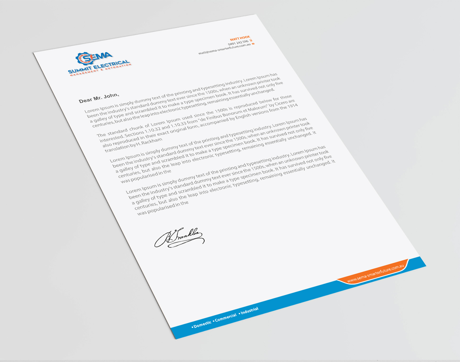 Letterhead Design by Infinitive Technology for this project | Design #25029545