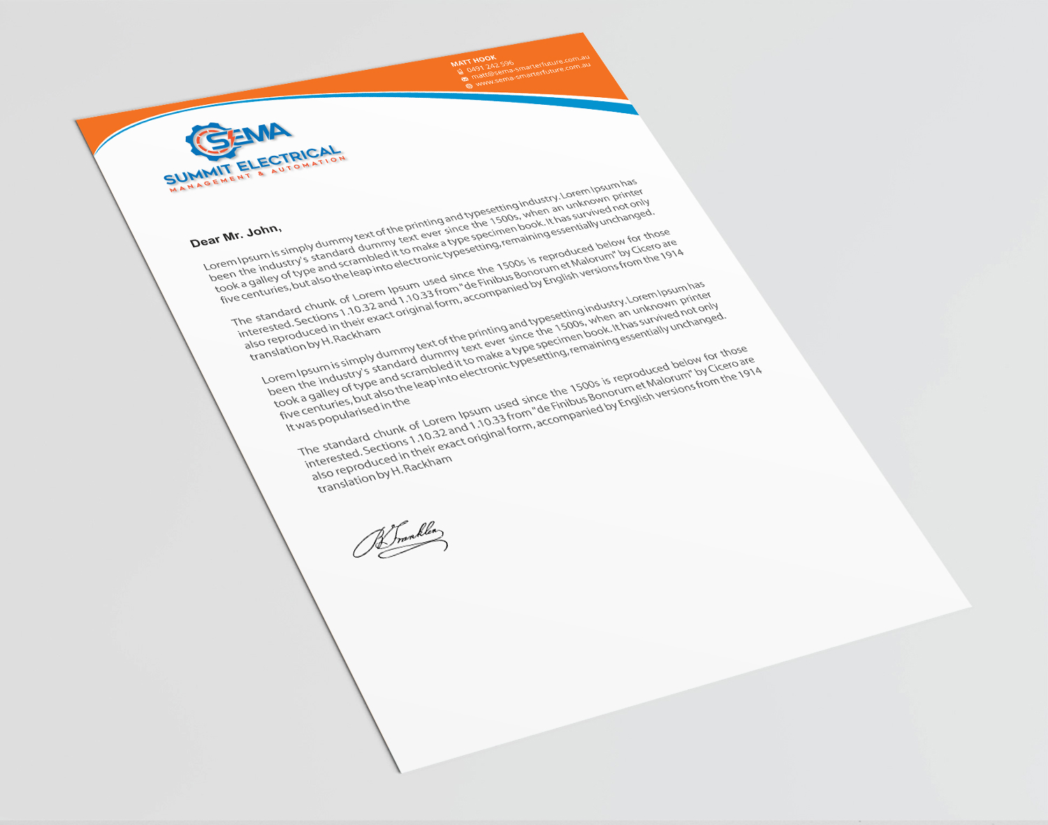 Letterhead Design by Infinitive Technology for this project | Design #25029546
