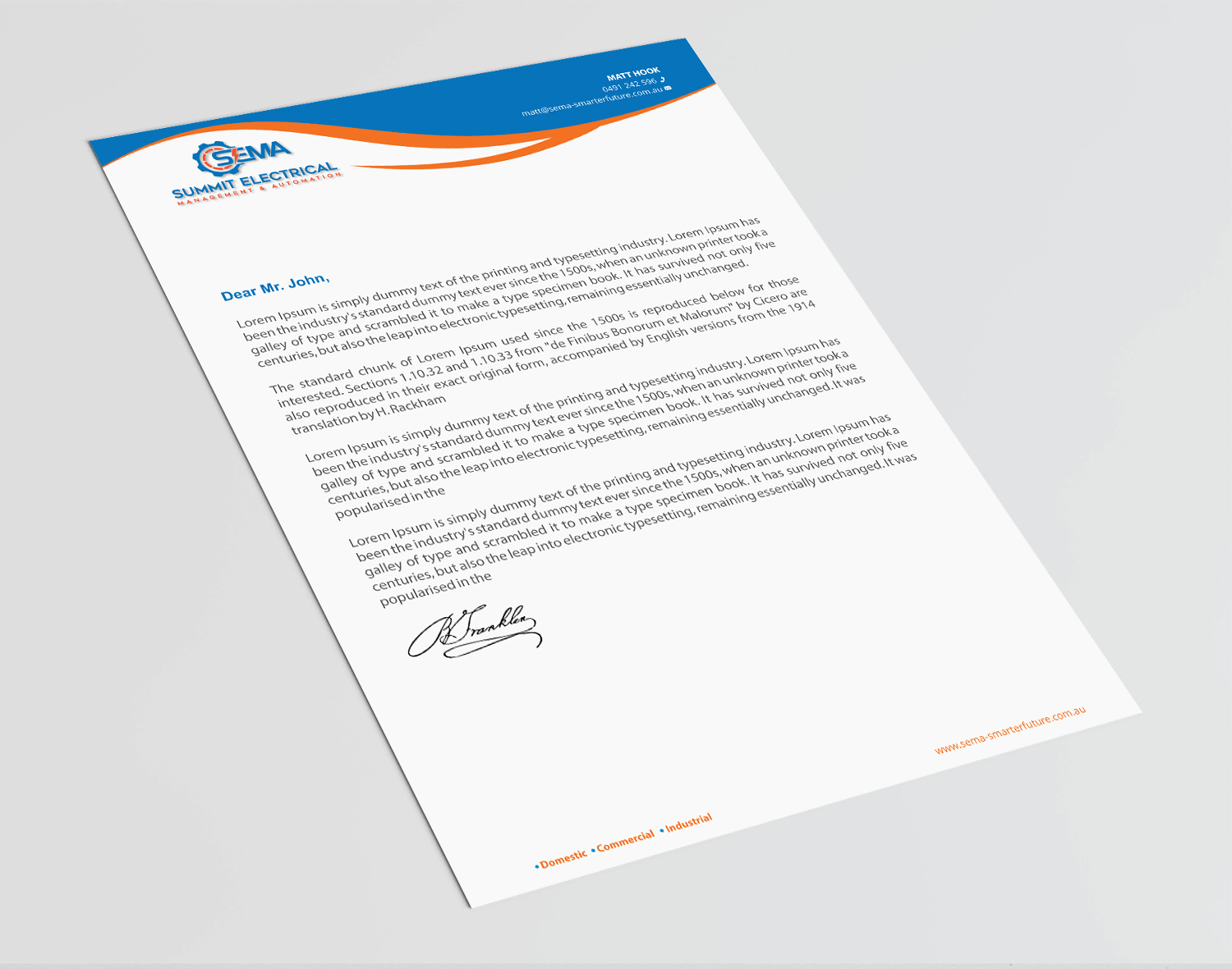 Letterhead Design by Infinitive Technology for this project | Design #25030210