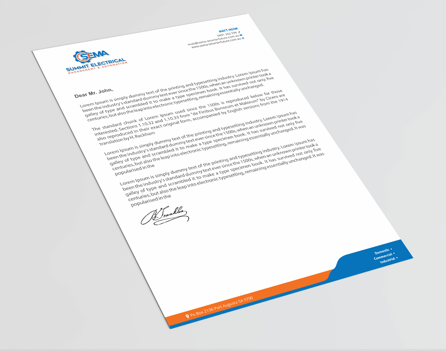 Letterhead Design by Infinitive Technology for this project | Design #25030212
