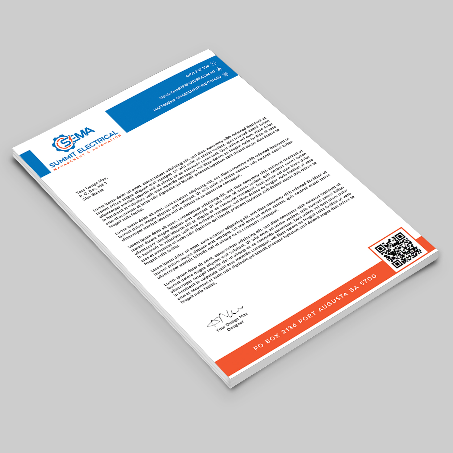 Letterhead Design by Your_Design for this project | Design #25043869