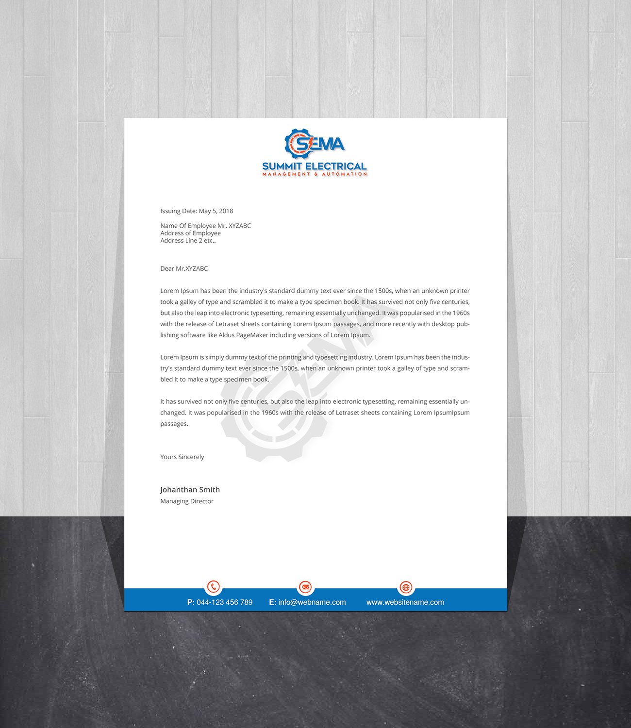 Letterhead Design by Creations Box 2015 for this project | Design #25033388