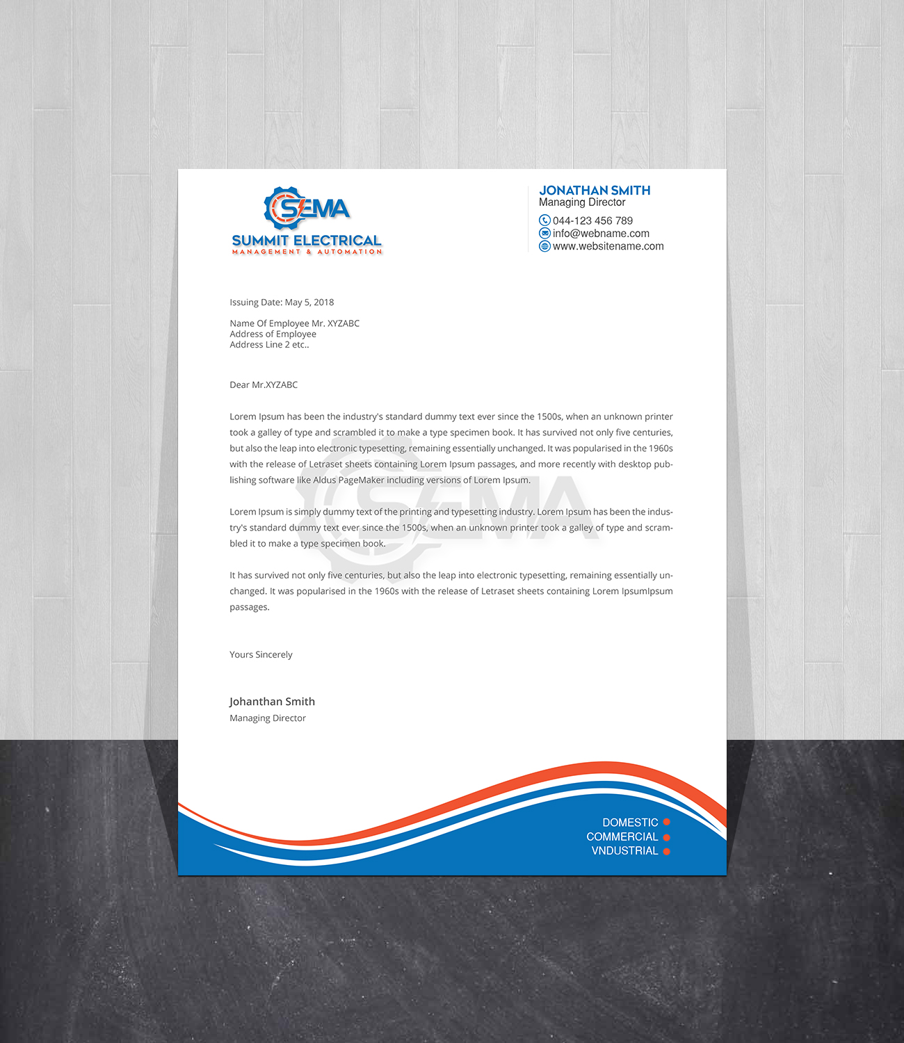 Letterhead Design by Creations Box 2015 for this project | Design #25033390
